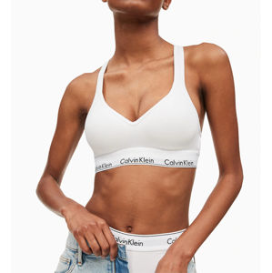 Calvin Klein dámská bílá podprsenka Bralette - L (100)